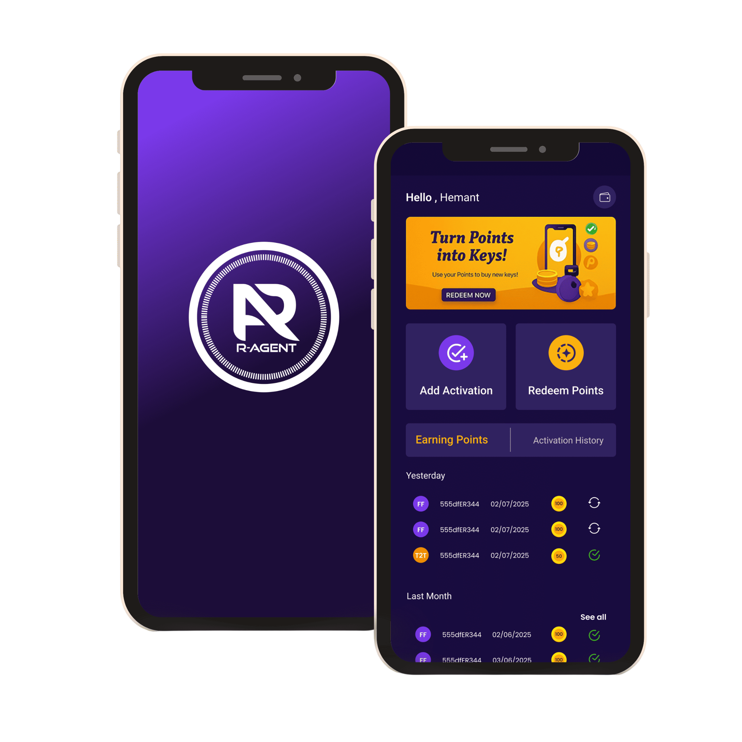 R-Agent App Mockup